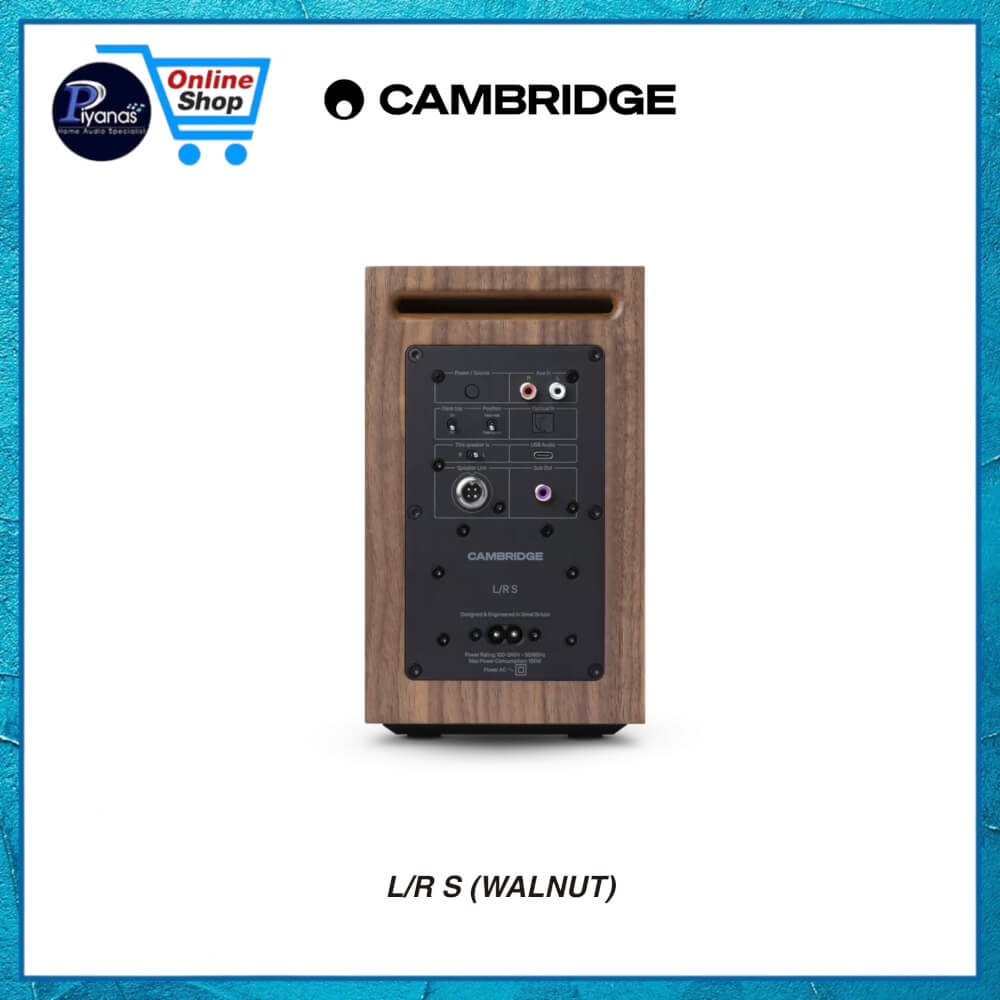 ลำโพงบลูทูธไร้สาย CAMBRIDGE AUDIO : L/R S (WALNUT)_4